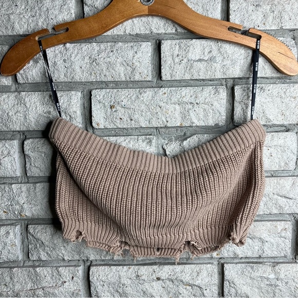 SEROYA EMBER TOP CROP TOP KNIT SWEATER - Picture 3 of 7